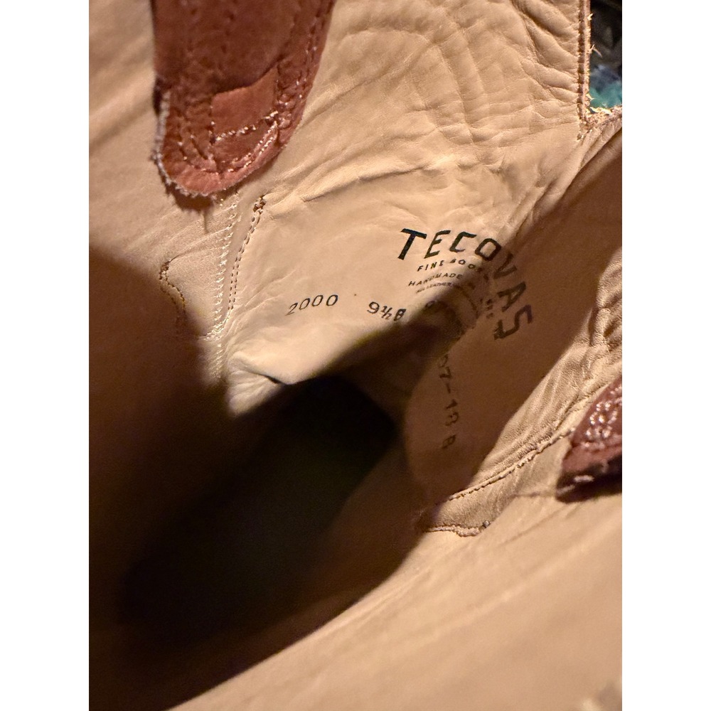 Tecovas The Jamie Scotch Goat Leather Cowboy Western Boots 9.5 B Round Toe 97057 - Picture 6 of 11